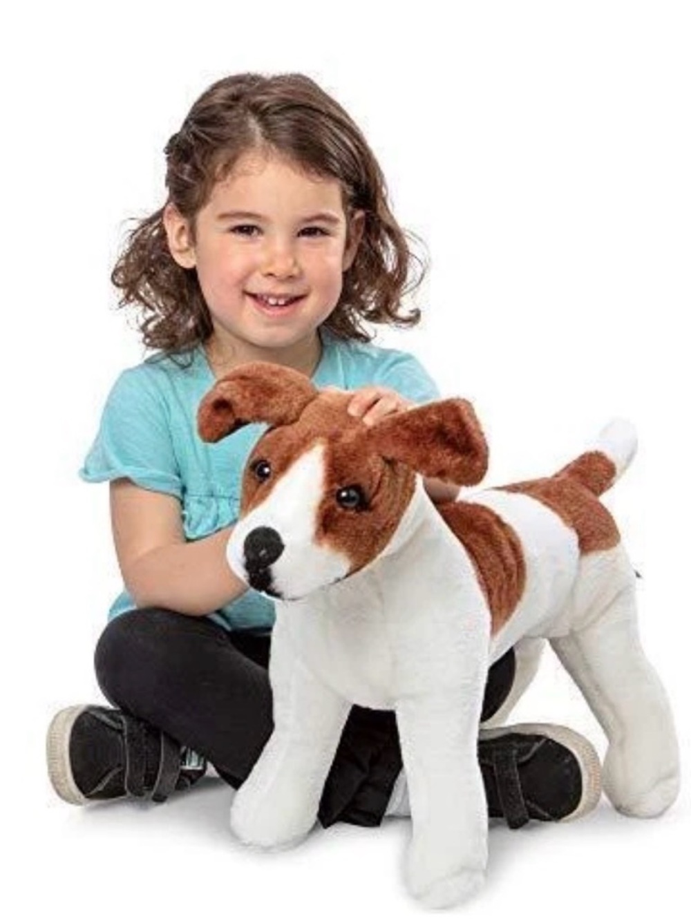 Melissa & Doug Giant Jack Russell Terrier - Lifelike Stuffed Animal Dog With Tag